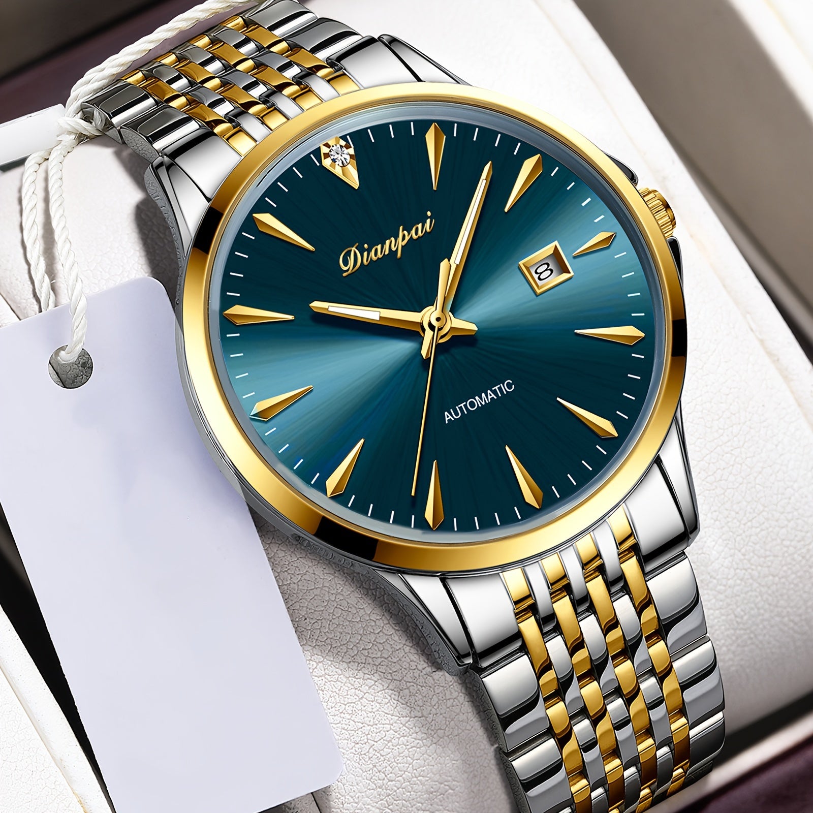 Fashion Men's Automatic Mechanical Watch, Business Luminous Waterproof Wristwatch