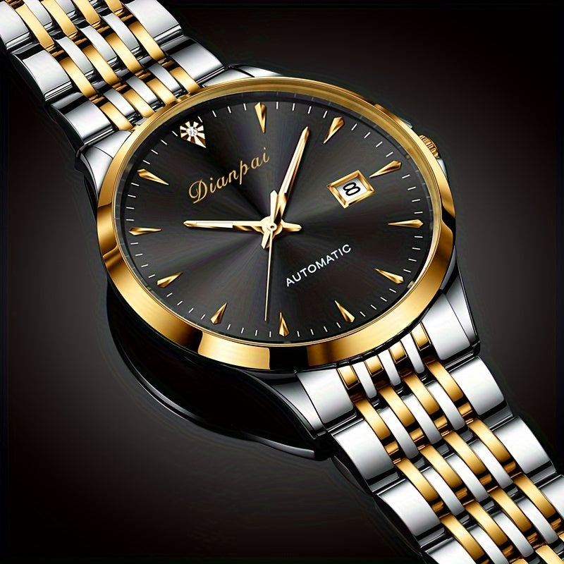 Fashion Men's Automatic Mechanical Watch, Business Luminous Waterproof Wristwatch