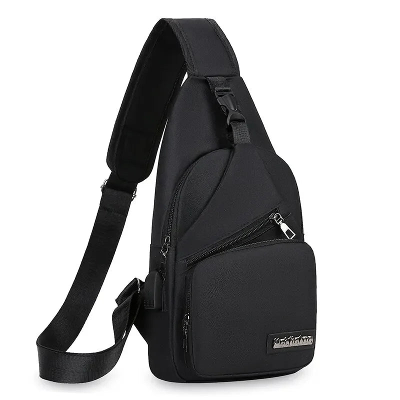 Chest Bag Men's One Shoulder Crossbody Bag Large Capacity Outdoor Sports Leisure Fashion Small Shoulder Bag Backpack Men's