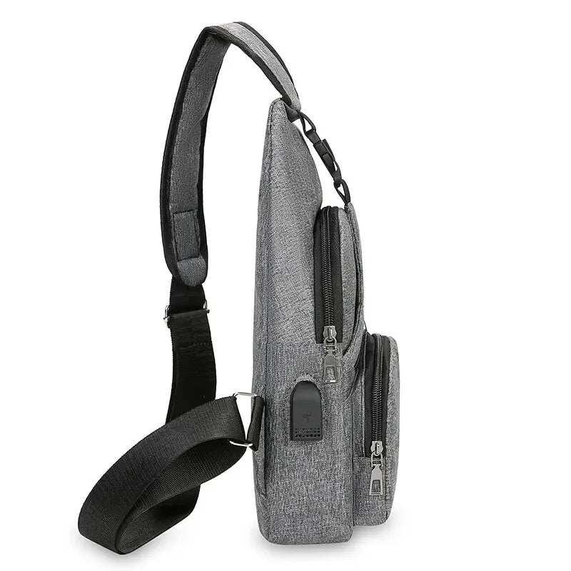 Chest Bag Men's One Shoulder Crossbody Bag Large Capacity Outdoor Sports Leisure Fashion Small Shoulder Bag Backpack Men's