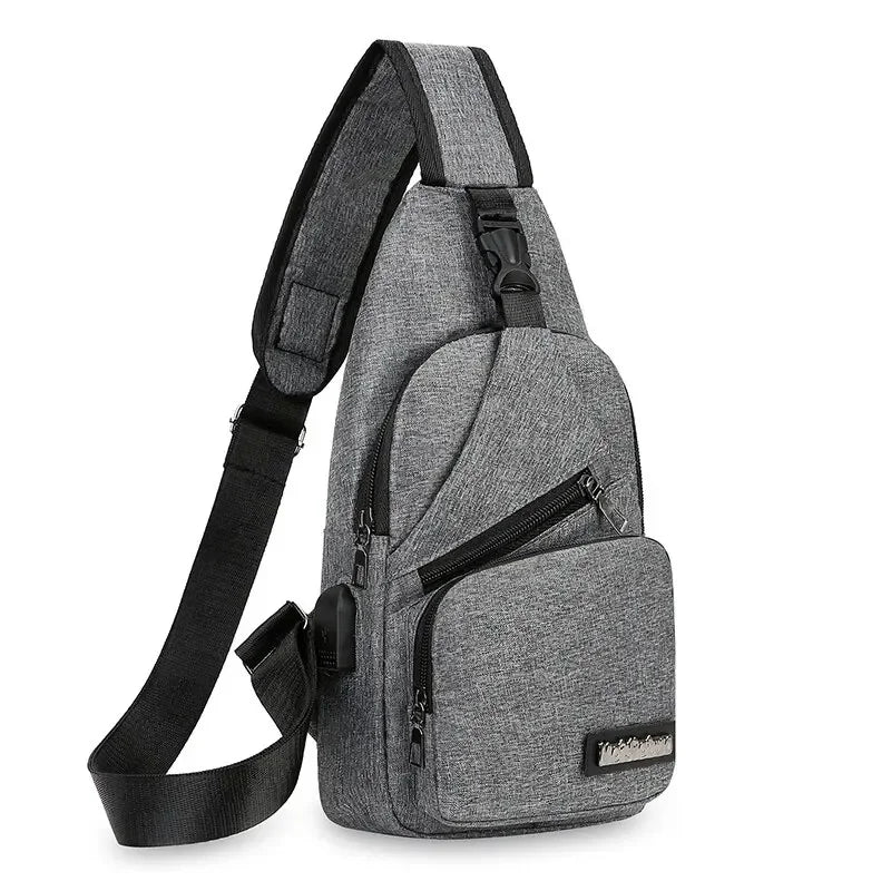 Chest Bag Men's One Shoulder Crossbody Bag Large Capacity Outdoor Sports Leisure Fashion Small Shoulder Bag Backpack Men's