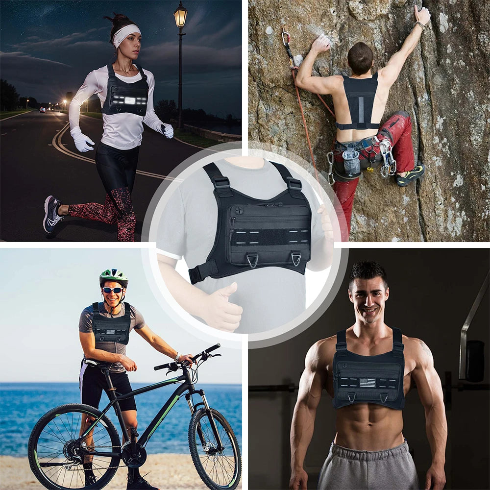 Chest Bag Men's One Shoulder Crossbody Bag Large Capacity Outdoor Sports And Leisure Fashion Small Shoulder Bag Large Capacit