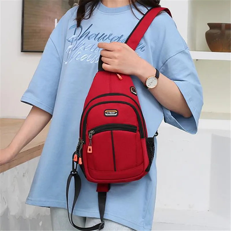 Chest Bag For Men And Women Can Be Worn With One Shoulder And Two Shoulder Crossbody Multifunctional Backpack. Fashion Chest Bag