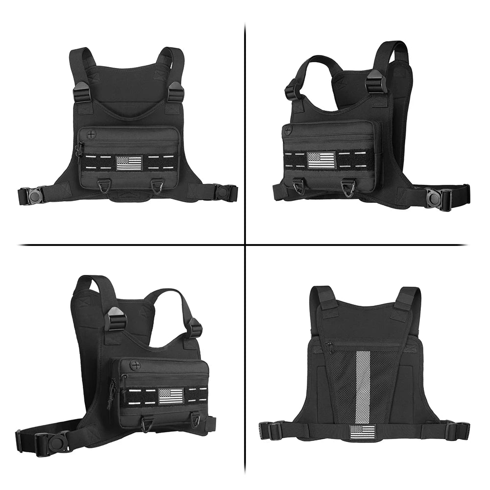 Chest Bag Men's One Shoulder Crossbody Bag Large Capacity Outdoor Sports And Leisure Fashion Small Shoulder Bag Large Capacit