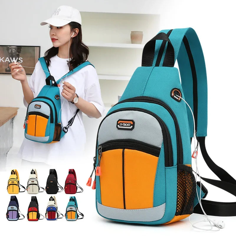 Chest Bag For Men And Women Can Be Worn With One Shoulder And Two Shoulder Crossbody Multifunctional Backpack. Fashion Chest Bag