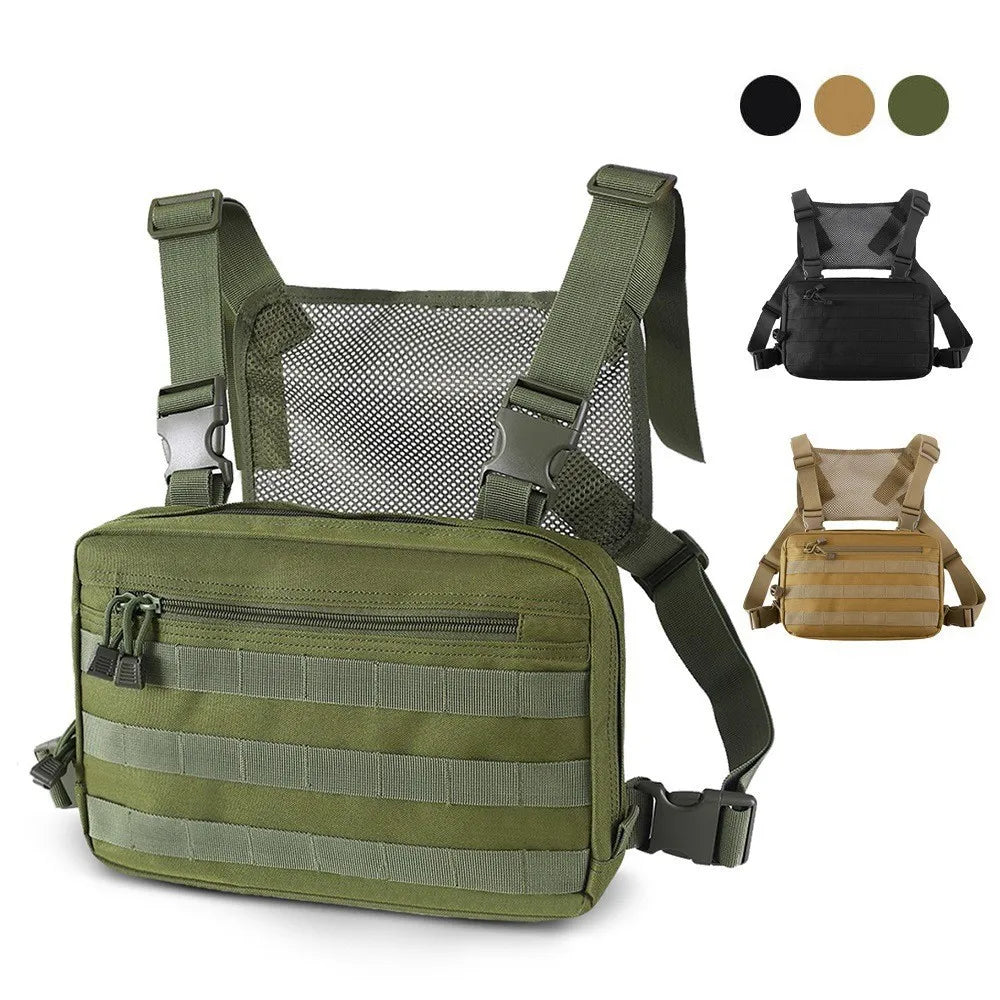 Chest Bag For Men 2024 NEW Vest Bag Casual Function Chest Rig Bags Streetwear For Boy Chest Pack Outdoor Travel Shoulder Bag 슬링백