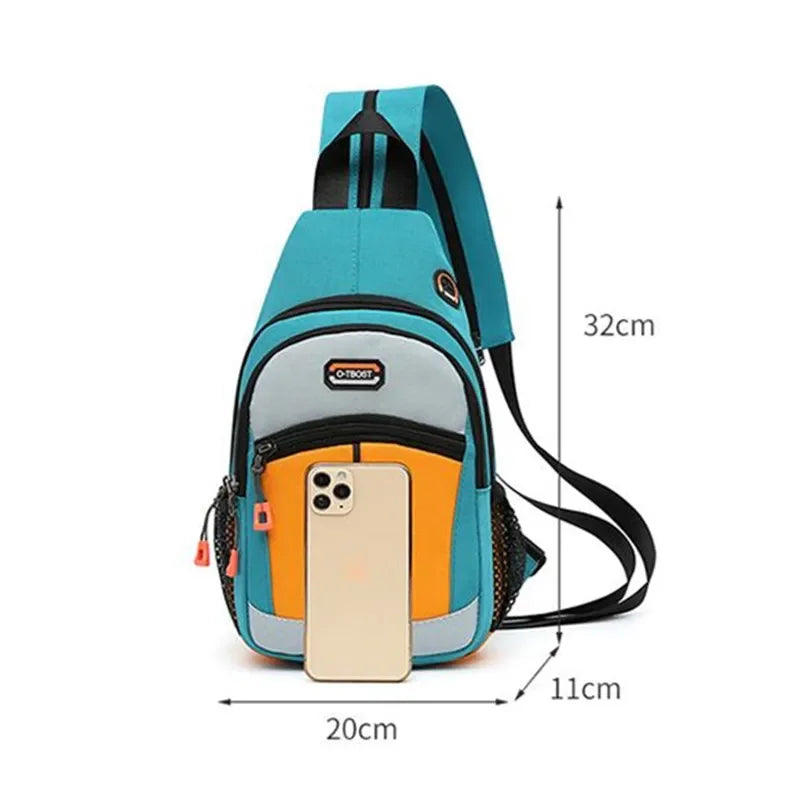 Chest Bag For Men And Women Can Be Worn With One Shoulder And Two Shoulder Crossbody Multifunctional Backpack. Fashion Chest Bag