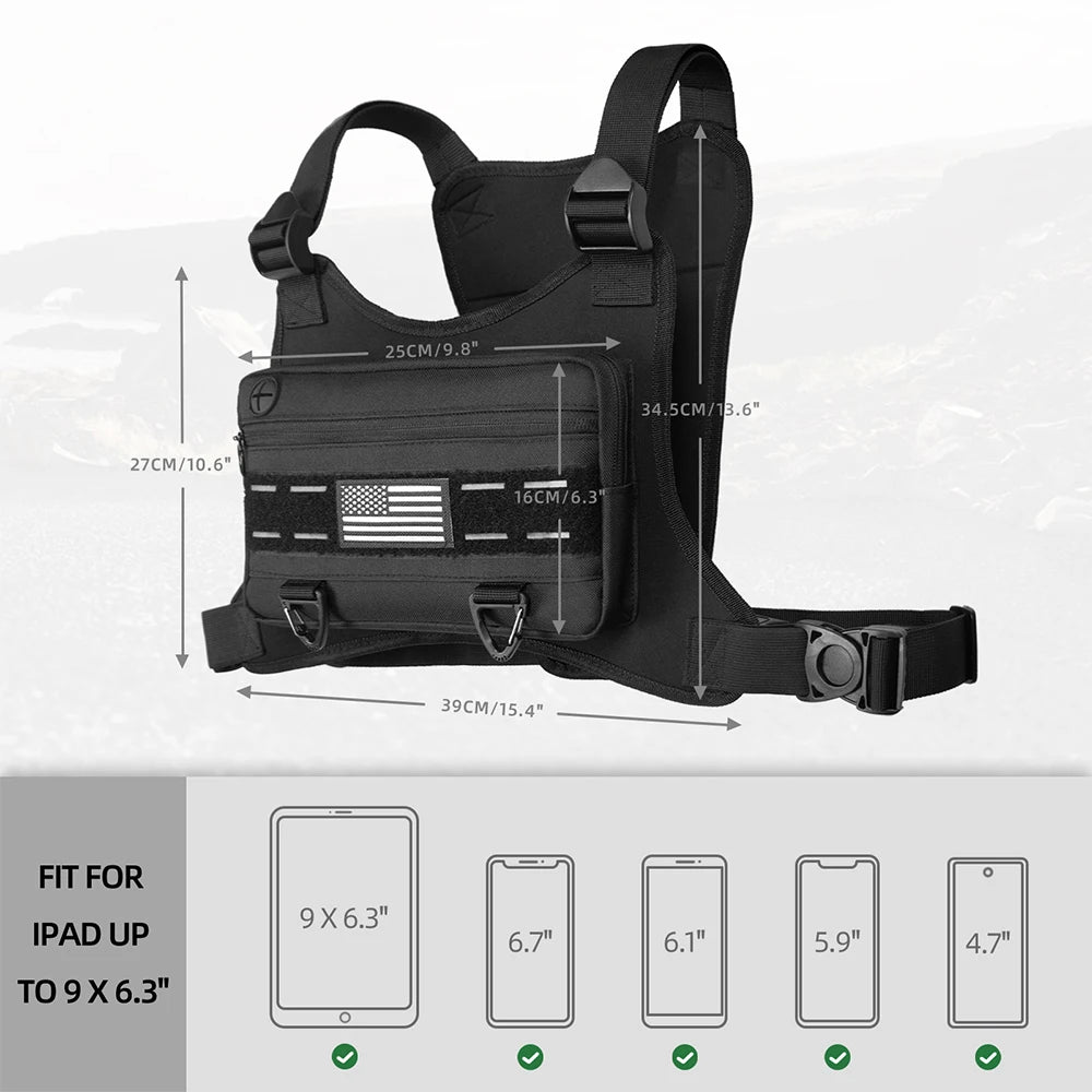 Chest Bag Men's One Shoulder Crossbody Bag Large Capacity Outdoor Sports And Leisure Fashion Small Shoulder Bag Large Capacit