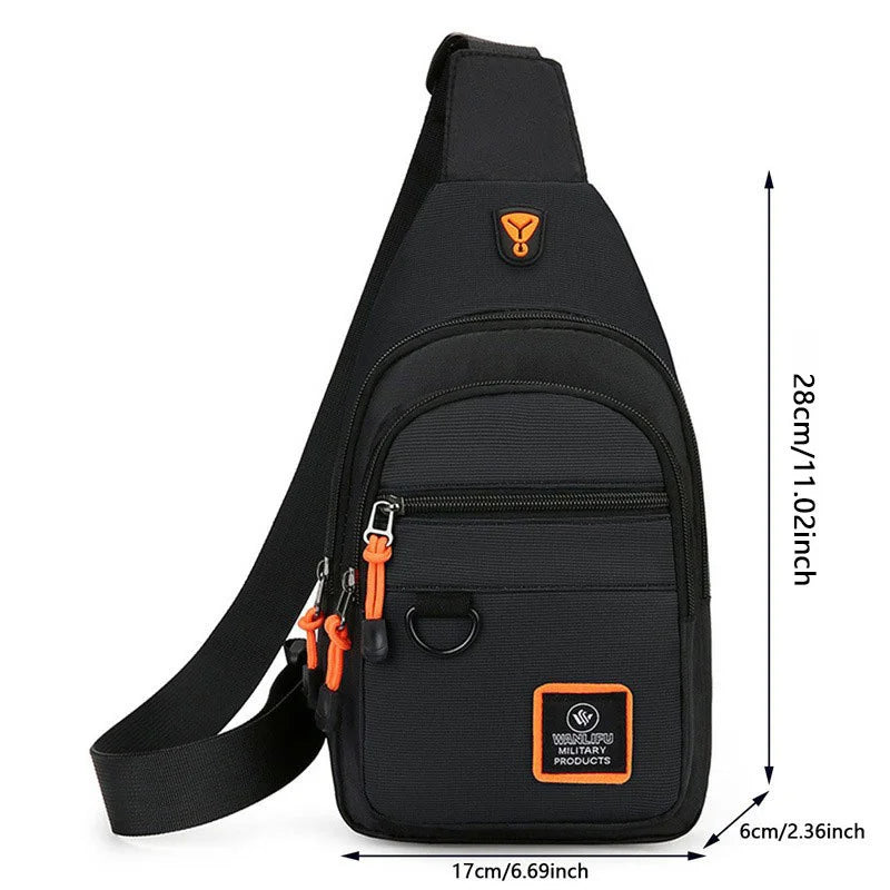Chest Bags Men's One Shoulder Crossbody Bag Large Capacity Outdoor Sports Leisure Fashion Small Shoulder Bag Backpack Men's